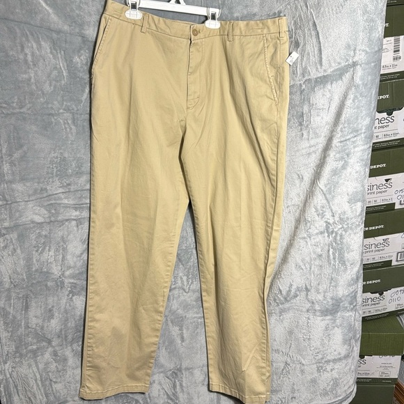 Izod pants men nwt Izod saltwater relaxed classic stretch chino‎ pant straight - Picture 1 of 10